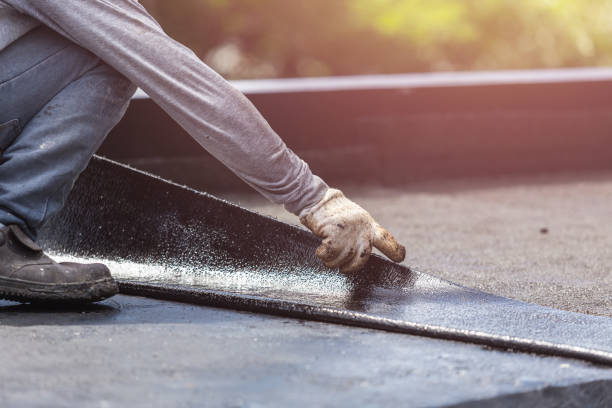 Professional Basement Waterproofing technician working in Staunton, IN